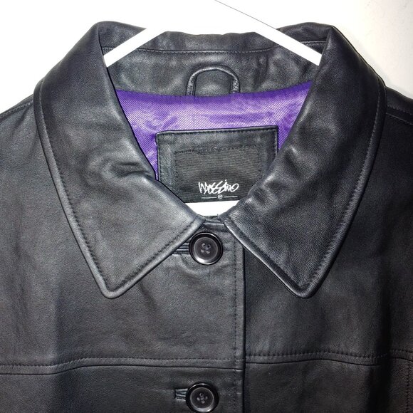 Mossimo Supply Co. Leather Jacket Size XL Black - Picture 5 of 6